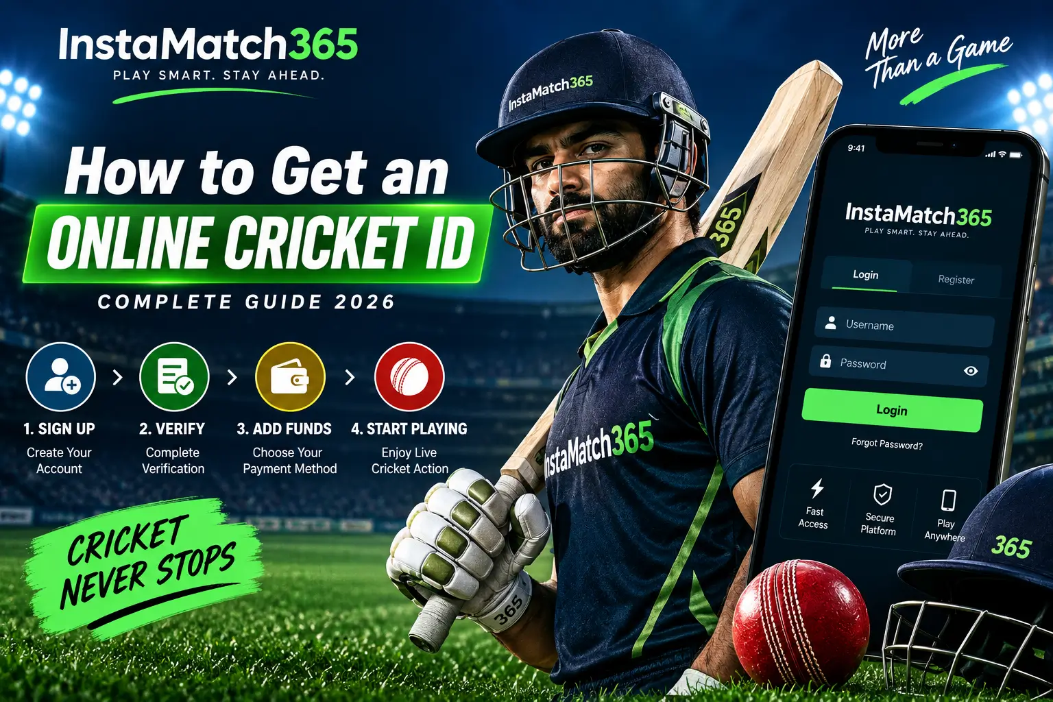 how to get an online cricket ID